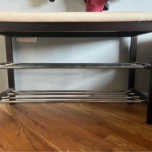 Shoe rack! Cream colored, matches any room!